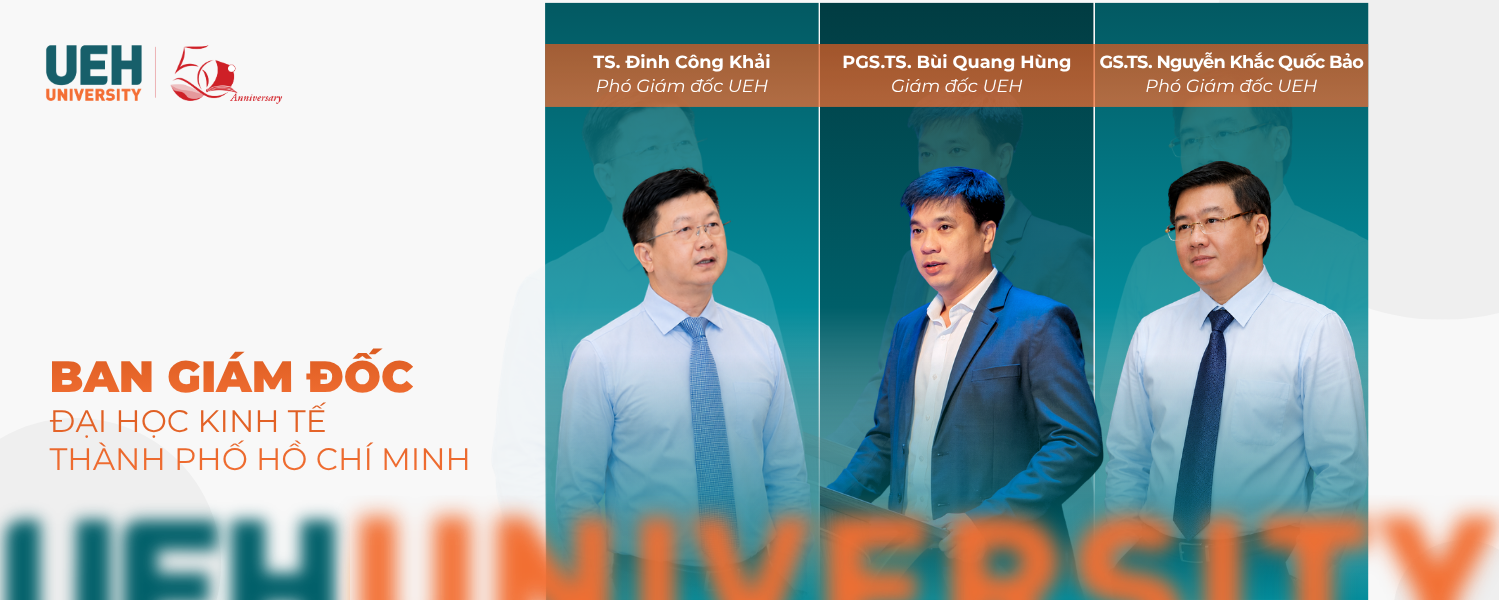 Chân dung 3 lãnh đạo vừa được bổ nhiệm của Đại học Kinh tế TPHCM