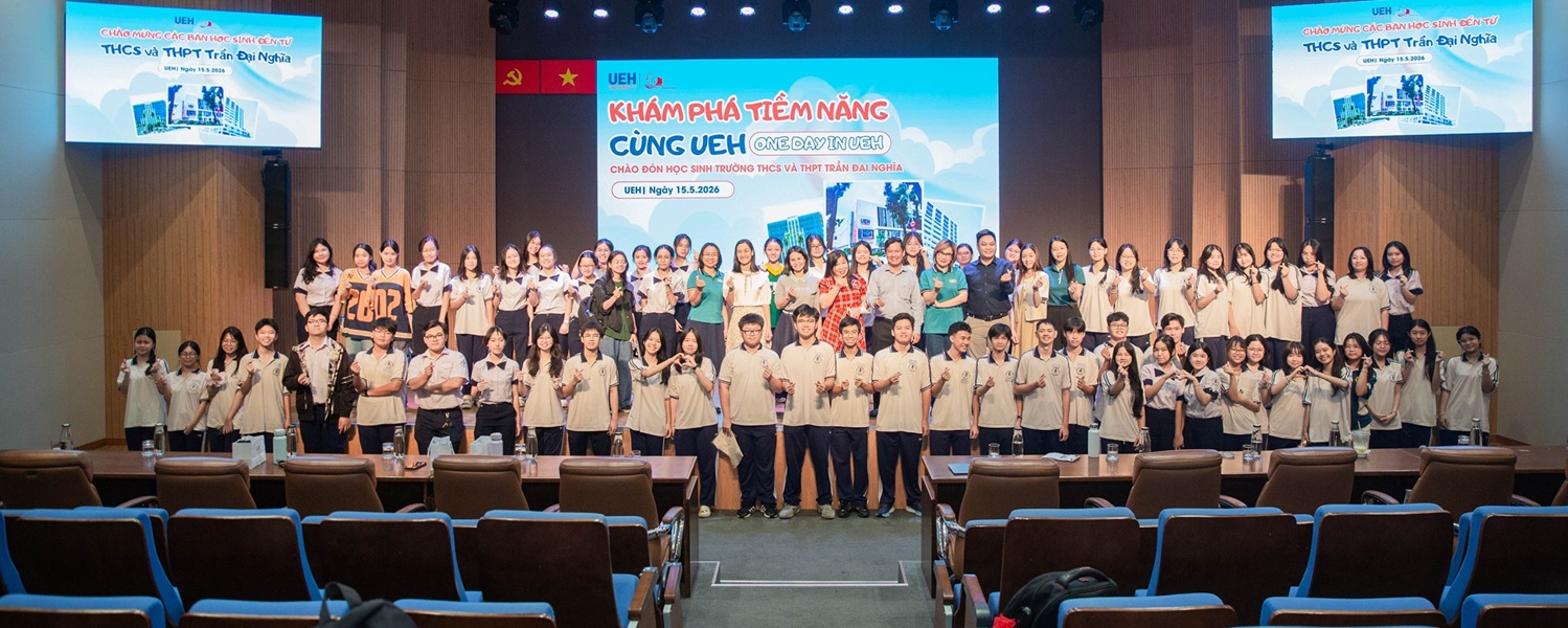 Trường THCS và THPT Trần Đại Nghĩa (TP.HCM) trải nghiệm chương trình “Khám phá tiềm năng cùng UEH”