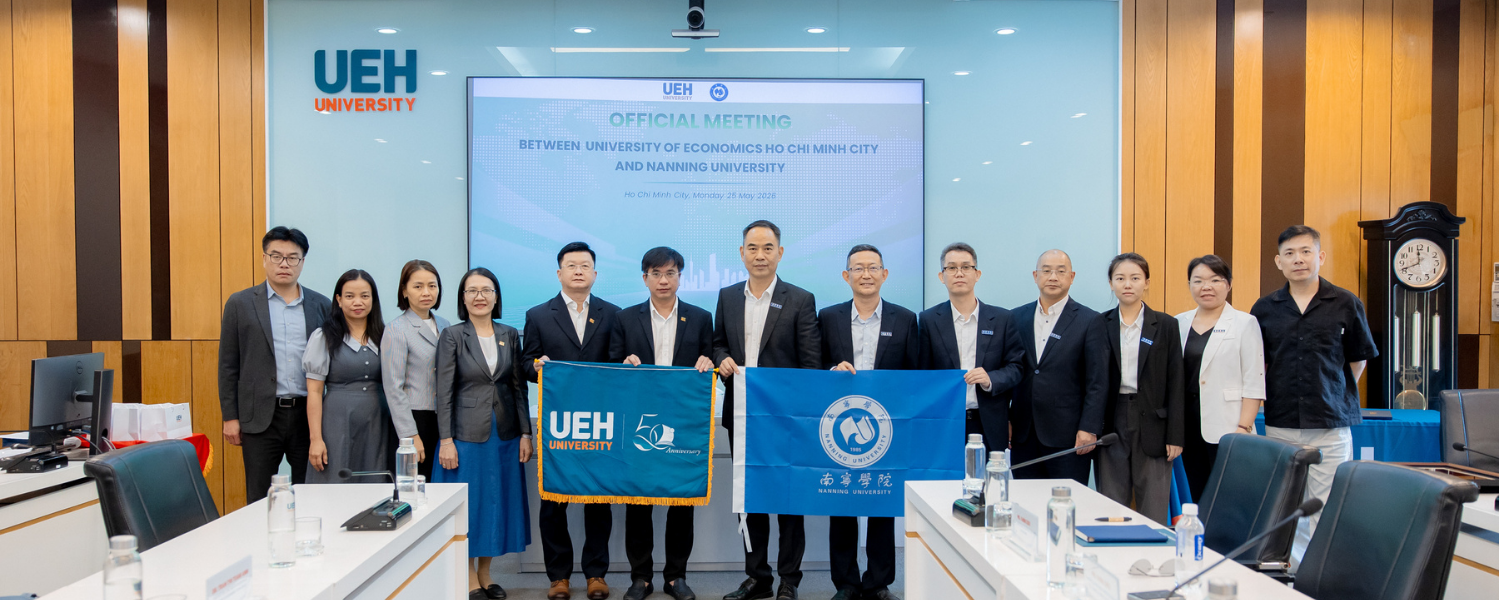 Lễ ký kết biên bản ghi nhớ (MOU) giữa Đại học Kinh tế Thành phố Hồ Chí Minh (UEH) và Đại học Nam Ninh, Trung Quốc (Nanning University - UNN)