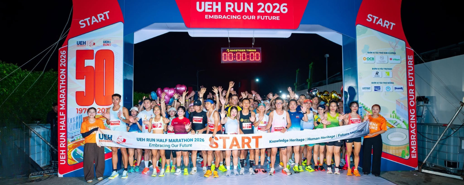 [UEH 50] Hơn 4000 Runners cùng viết nên đường chạy “Tri thức - Con người - Tương lai” tại UEH Run Half Marathon 2026