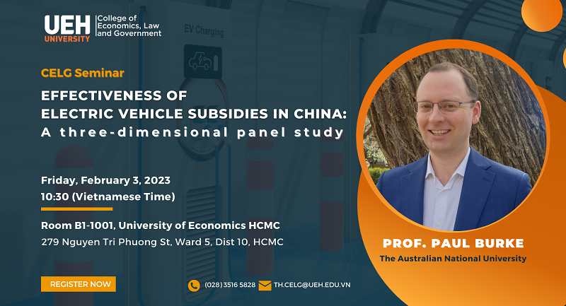 CELG Seminar: Effectiveness of electric vehicle subsidies in China: A three-dimensional panel study