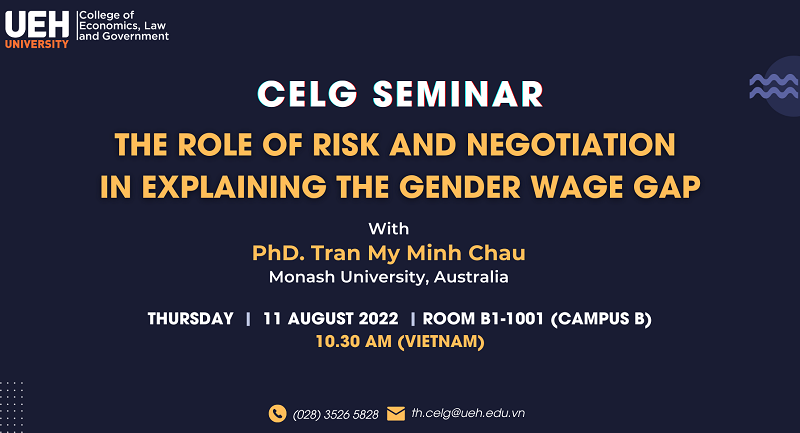 CELG Seminar: The role of risk and Negotiation in Explaining the Gender Wage Gap