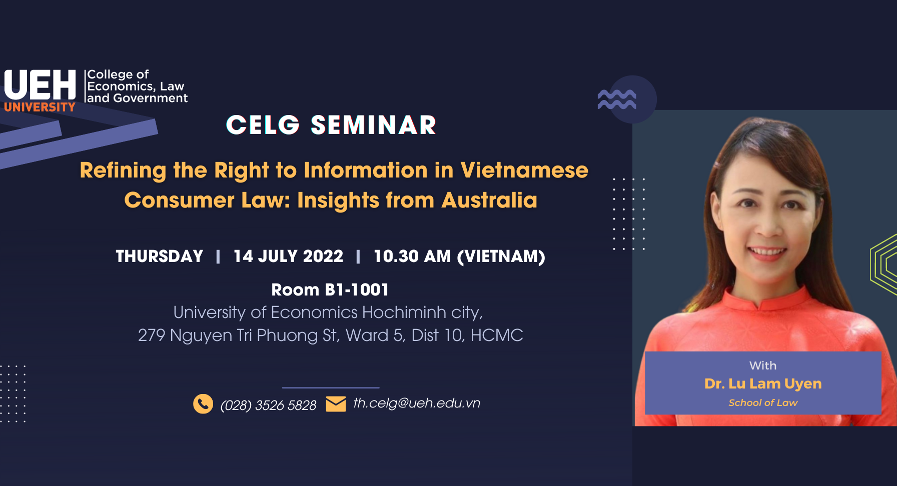 CELG Seminar: Refining the Right to Information in Vietnamese Consumer Law: Insights from Australia