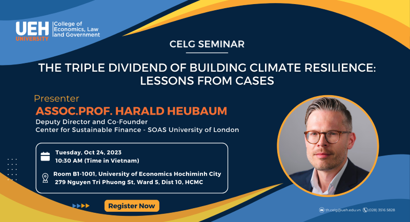 [CELGS 24/10/2023] - The Triple Dividend of Building Climate Resilience: Lessons from Cases