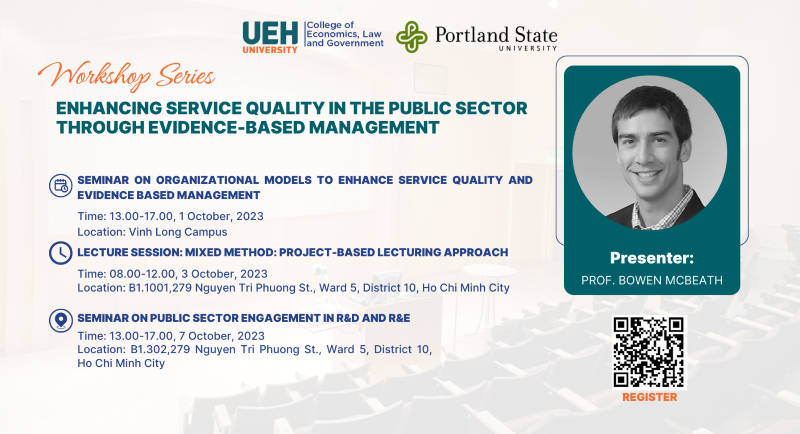 [01-07/10/2023] Workshop series: Enhancing Service Quality in the Public Sector through Evidence-Based Management